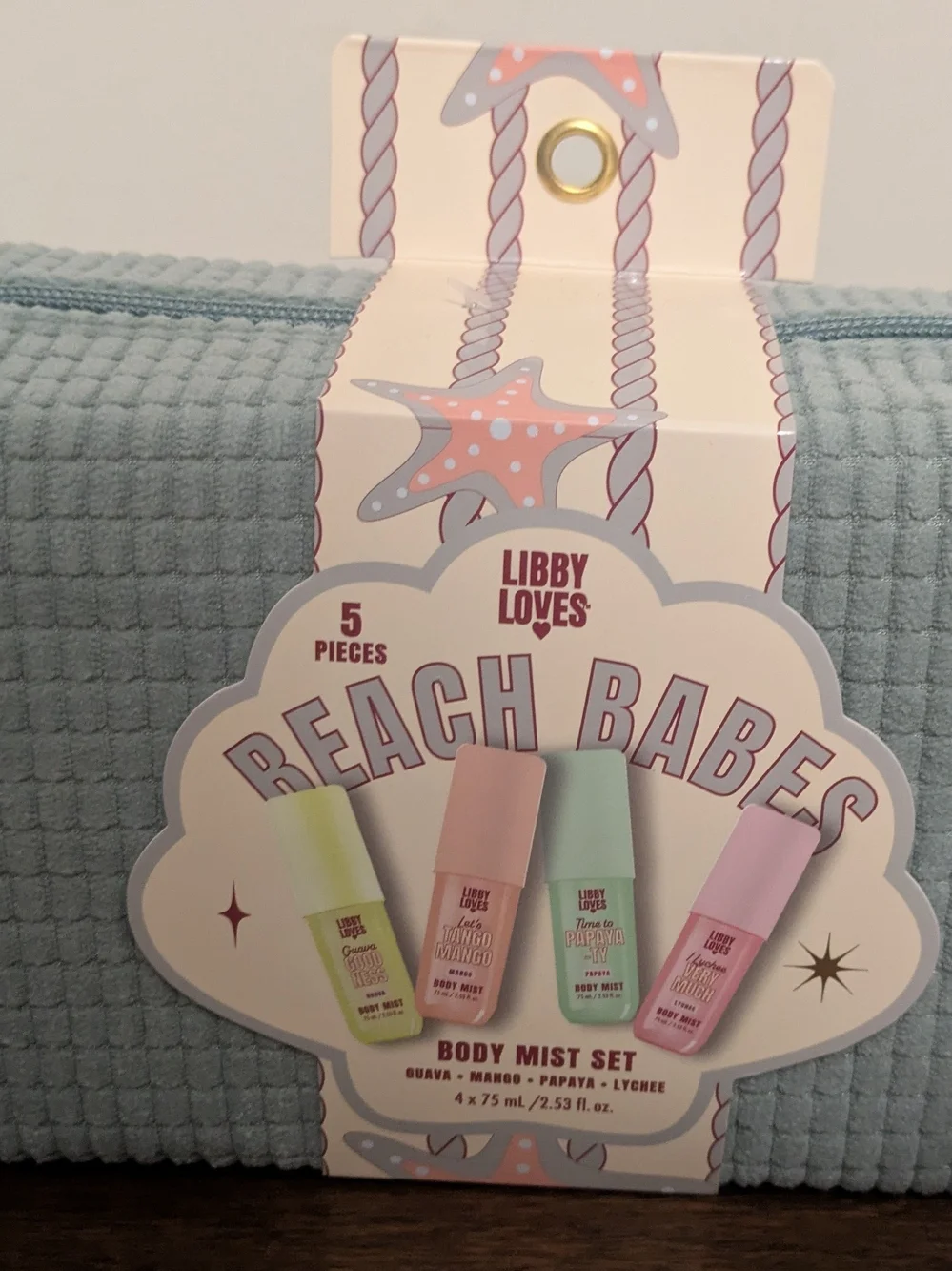 Libby Beach Babes Body Mist Set - Pastel Pink, Mint, Peach, Lilac, Lime